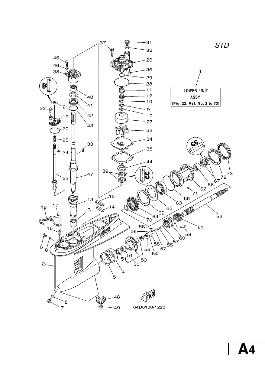 LOWER CASING & DRIVE 1