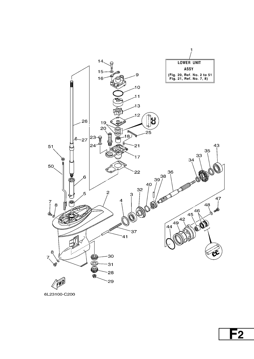 LOWER CASING & DRIVE 1