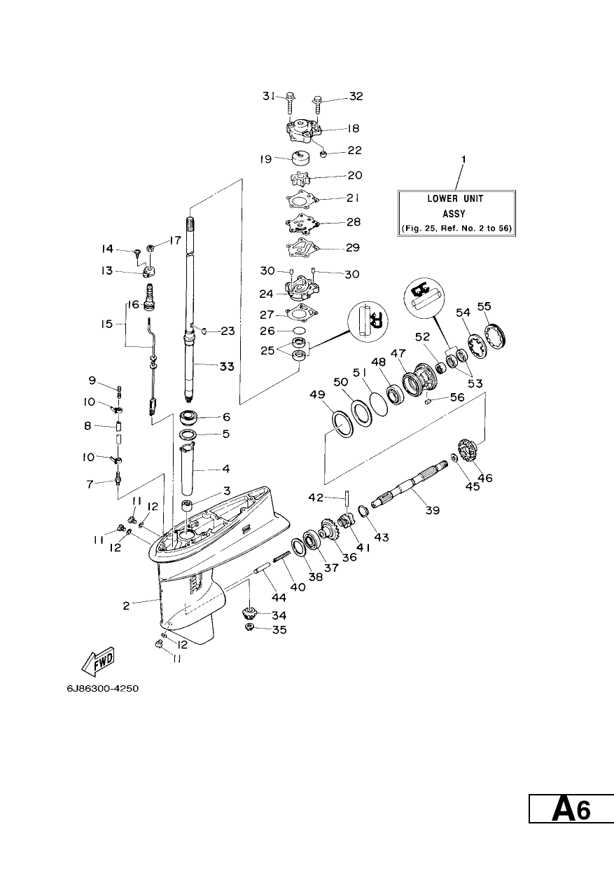 LOWER CASING & DRIVE 1