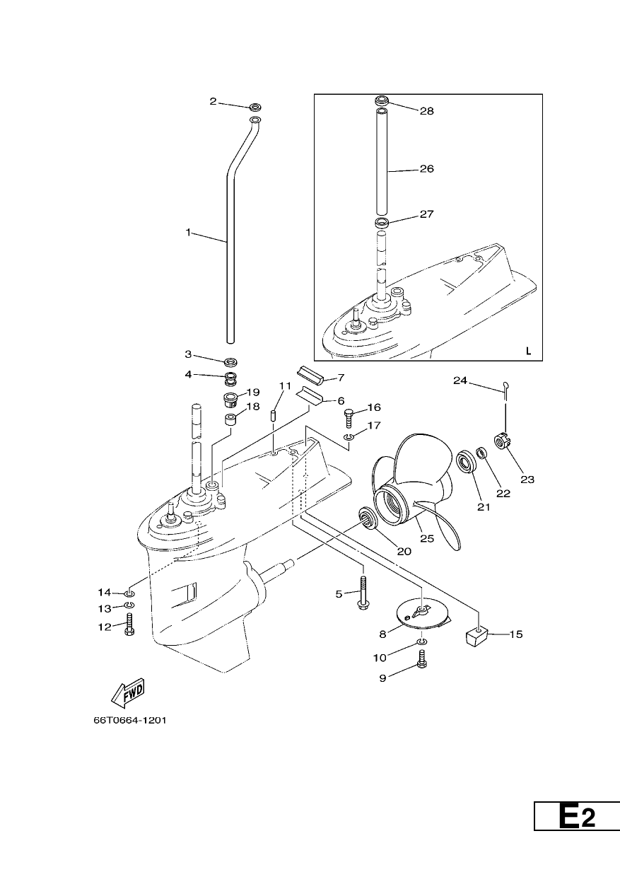 LOWER CASING & DRIVE 2