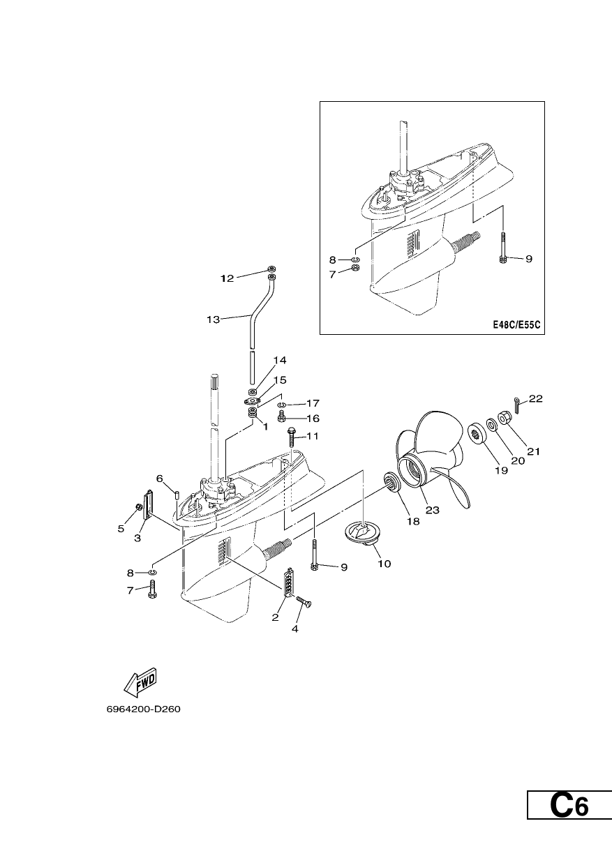 LOWER CASING & DRIVE 3