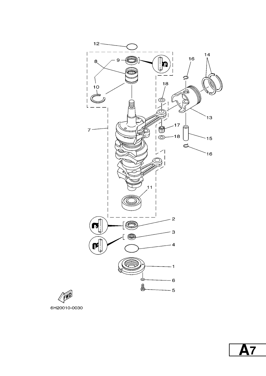 CRANKSHAFT & PISTON