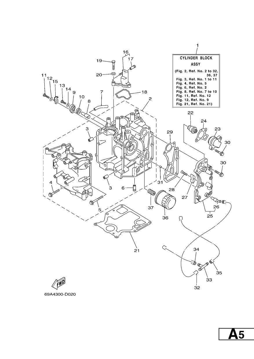 CYLINDER & CRANKCASE 1 — F13.5AEP’05 – 6P71 2005