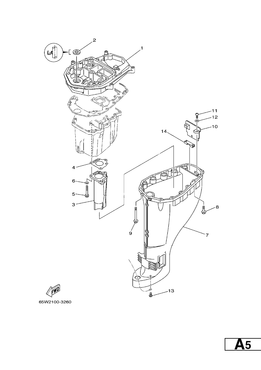 UPPER CASING — F20A’05 – 65P3 2005