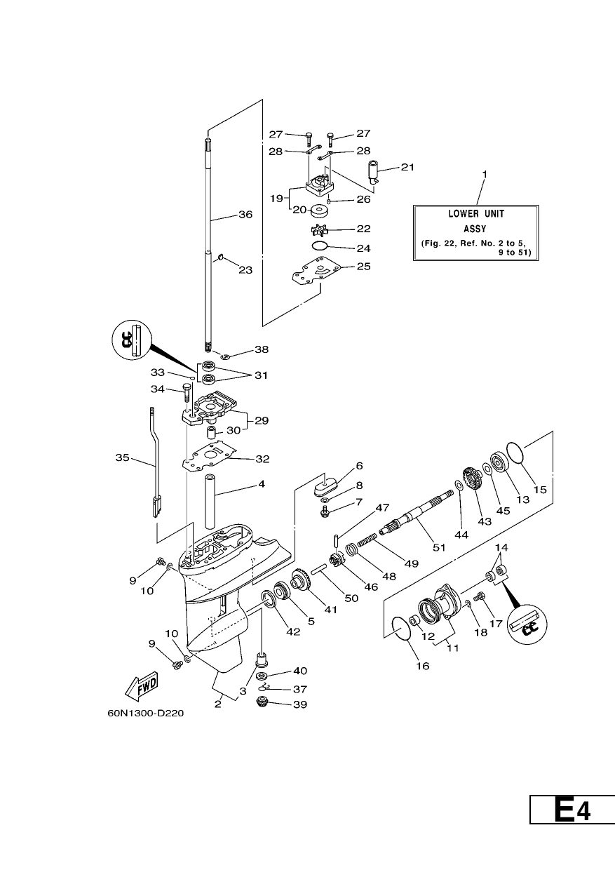 LOWER CASING & DRIVE 1