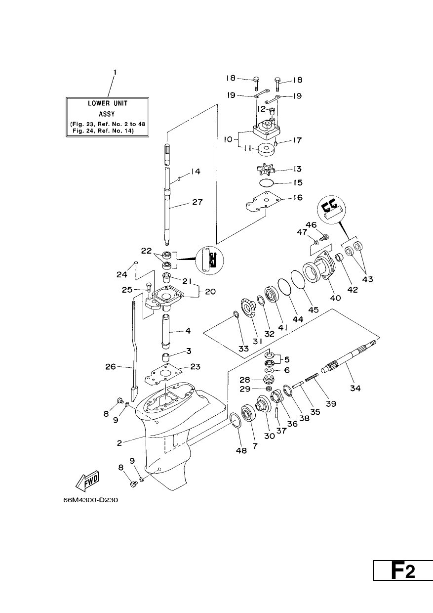 LOWER CASING & DRIVE 1