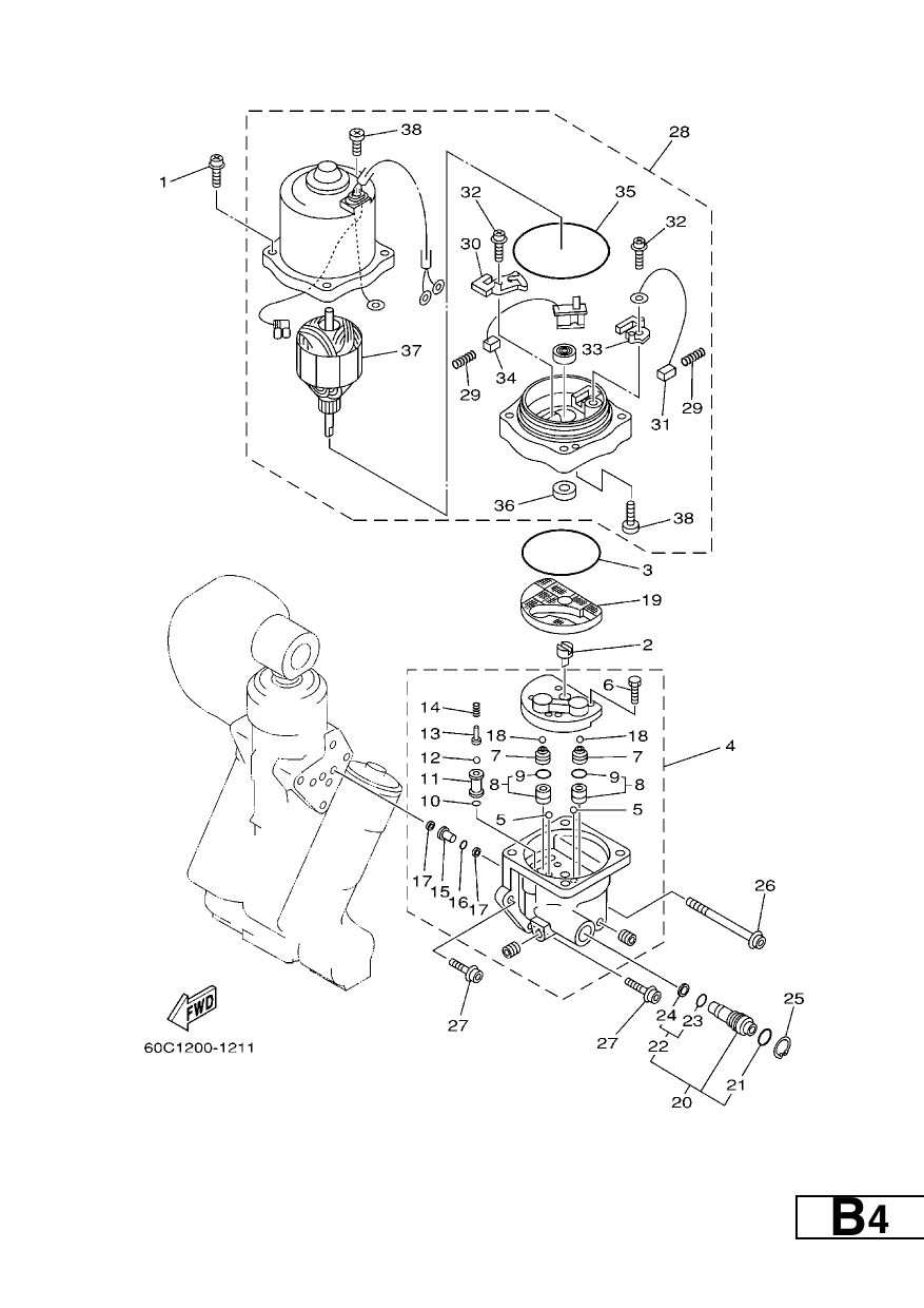 POWER TRIM & TILT ASSY 2