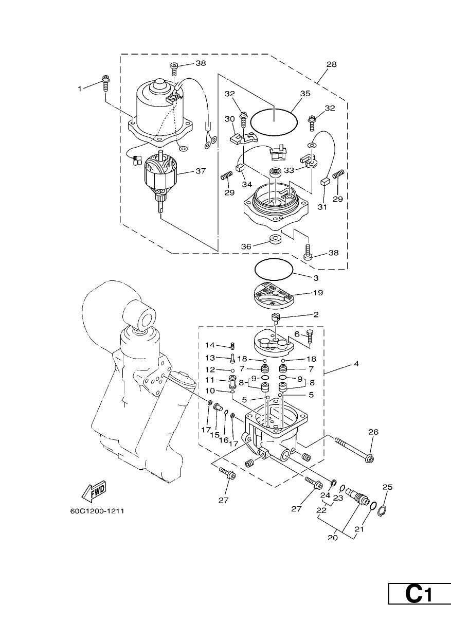 POWER TRIM & TILT ASSY 2