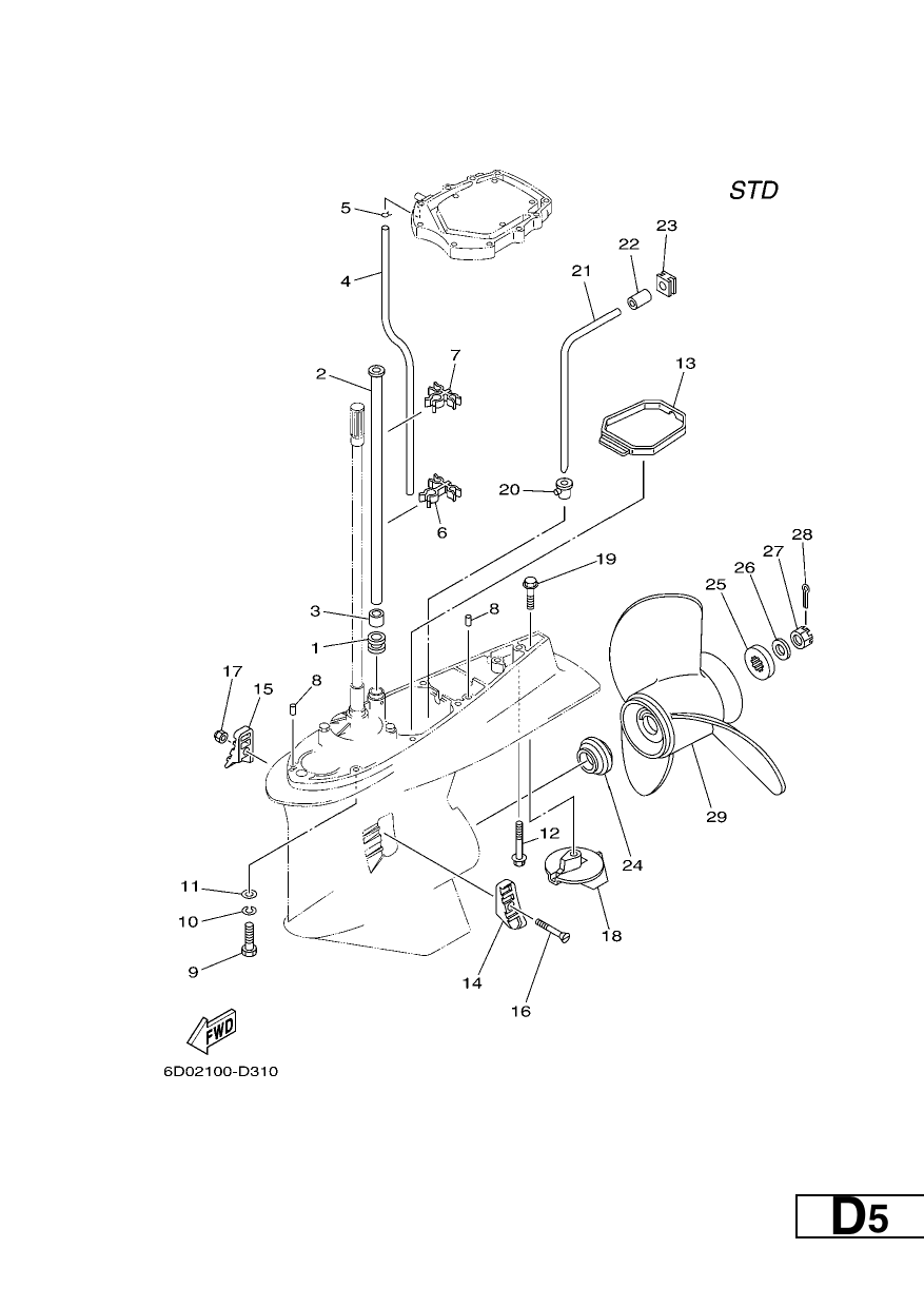 LOWER CASING & DRIVE 2