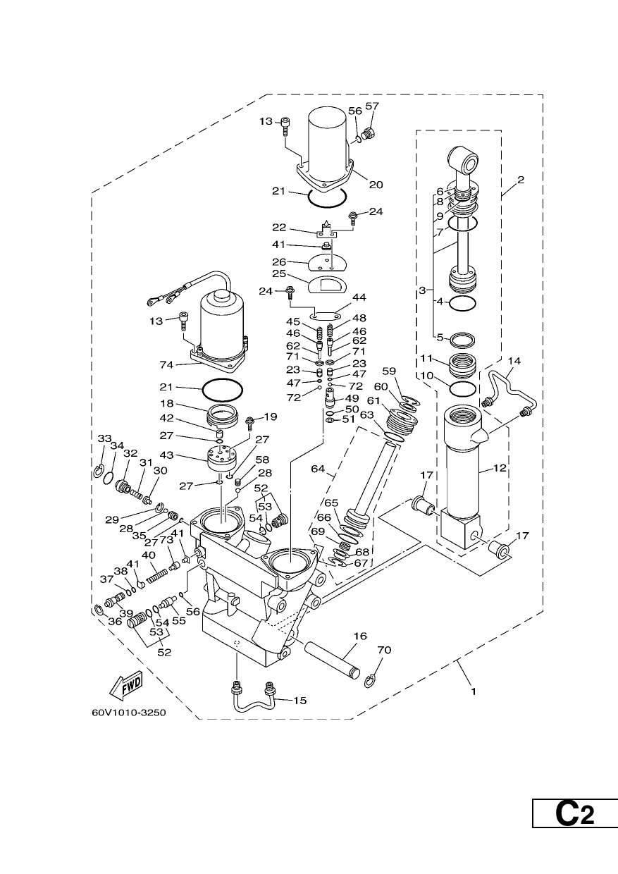 POWER TRIM & TILT ASSY 1
