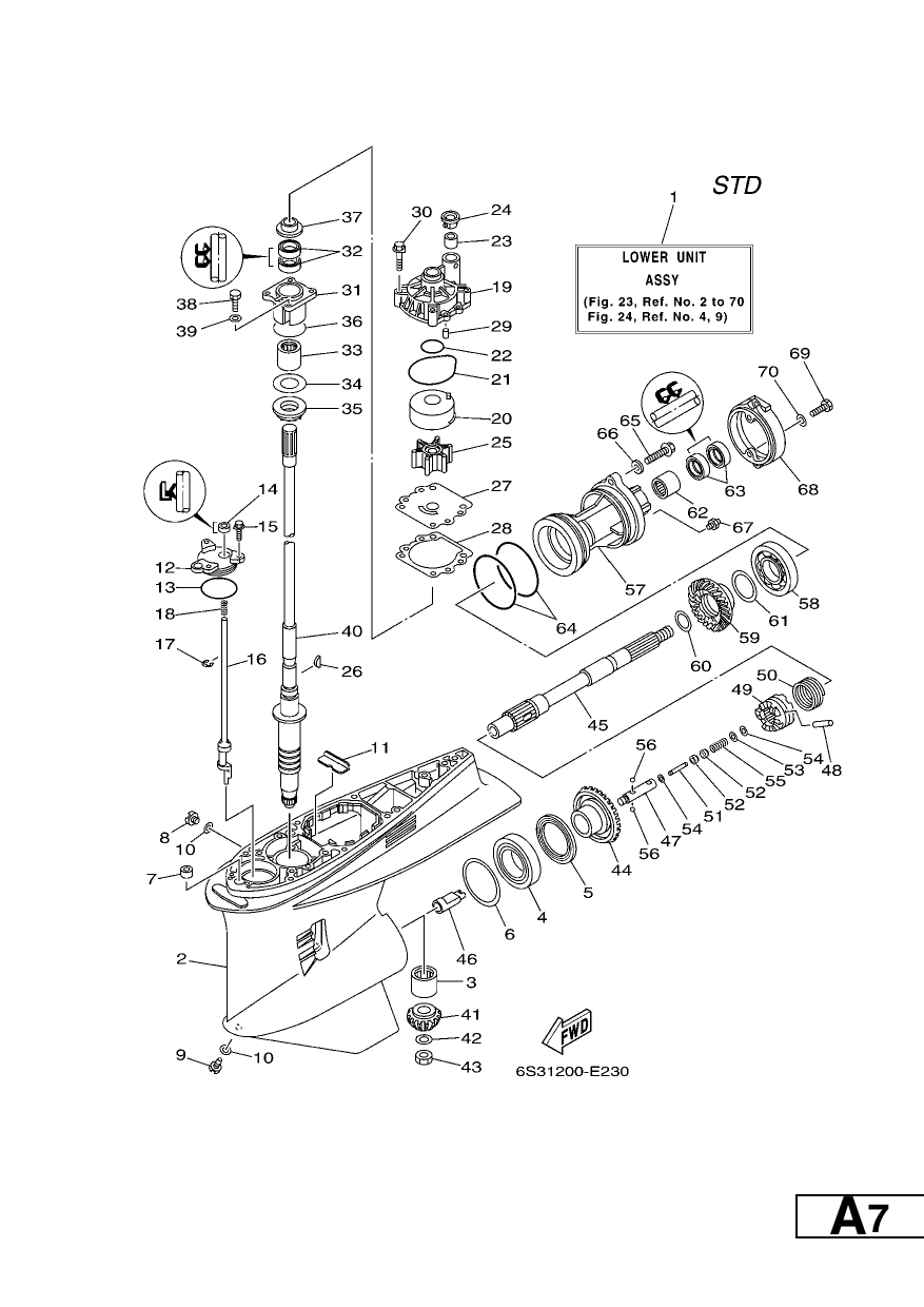 LOWER CASING & DRIVE 1