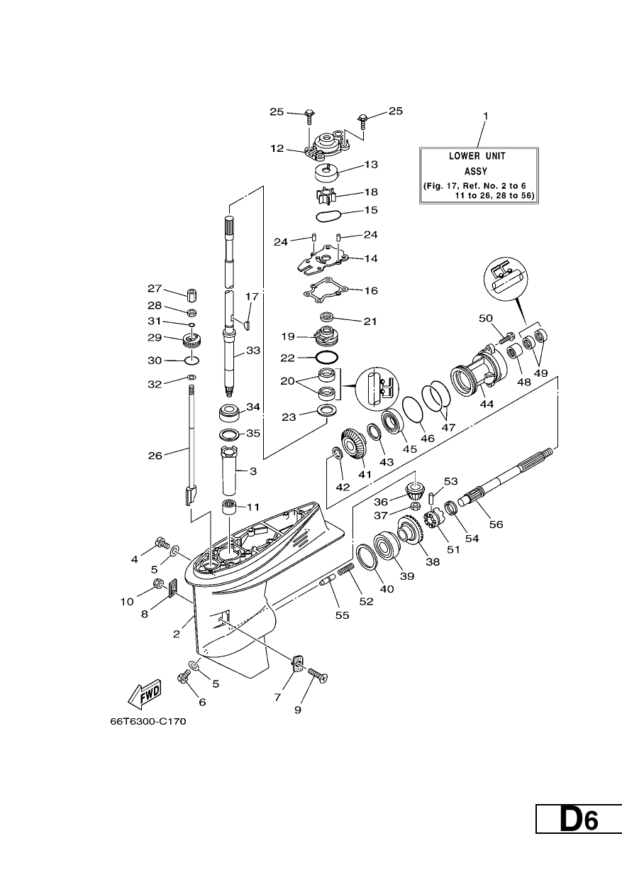 LOWER CASING & DRIVE 1