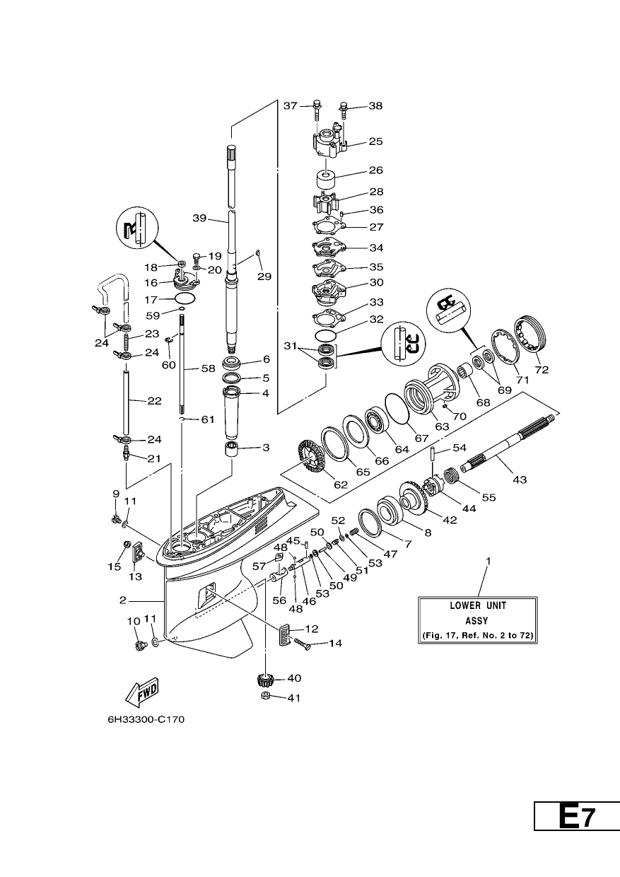 LOWER CASING & DRIVE 1
