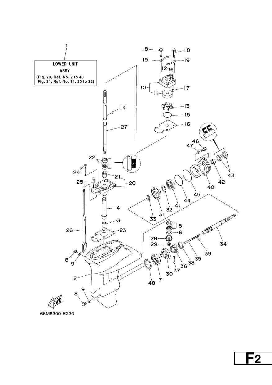 LOWER CASING & DRIVE 1