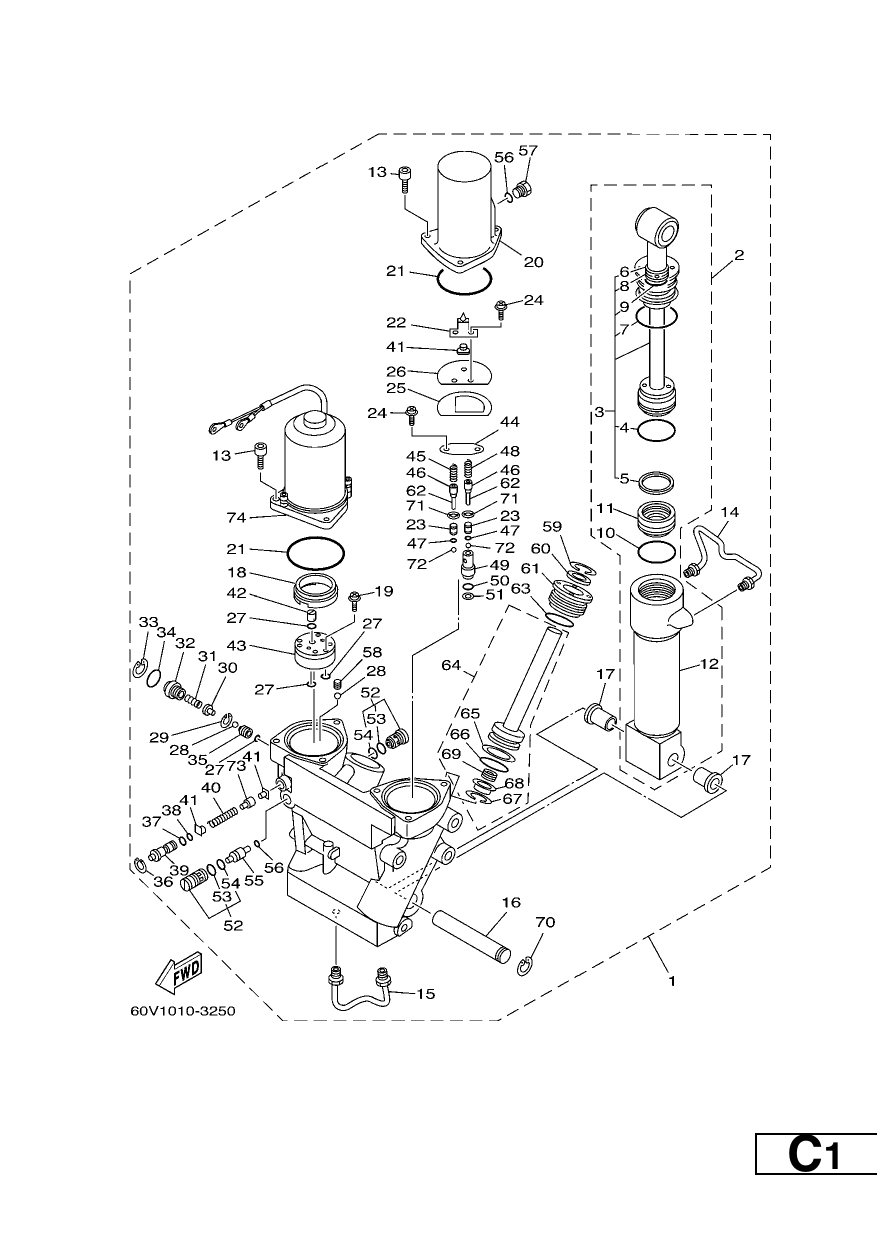 POWER TRIM & TILT ASSY 1