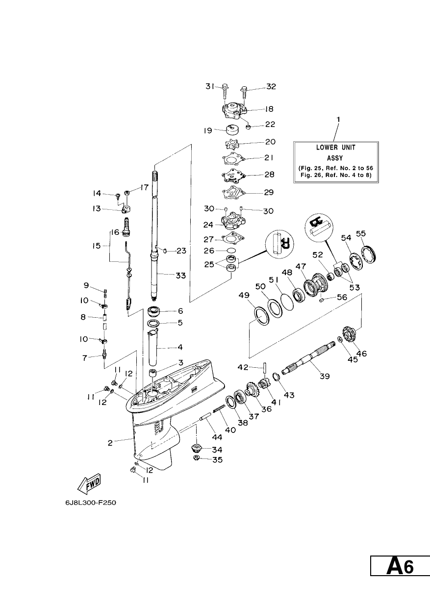 LOWER CASING & DRIVE 1