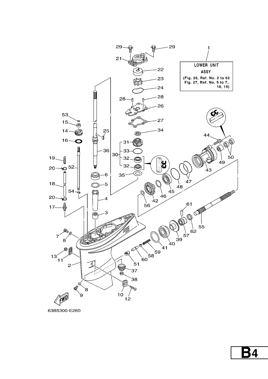 LOWER CASING & DRIVE 1
