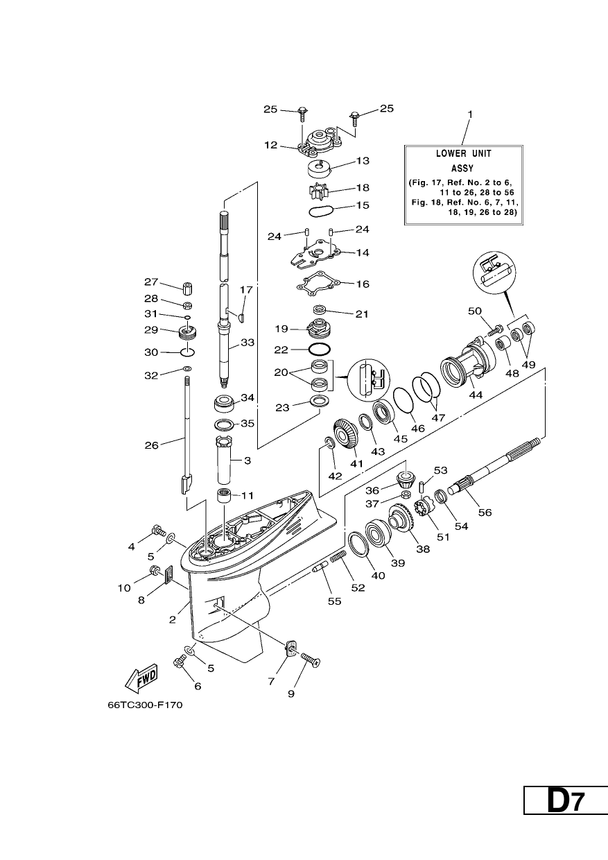 LOWER CASING & DRIVE 1