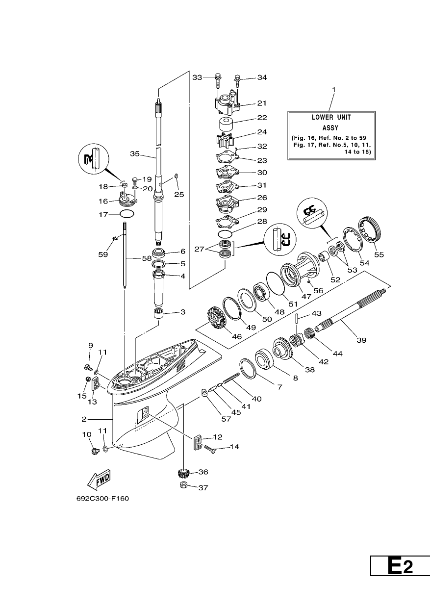 LOWER CASING & DRIVE 1