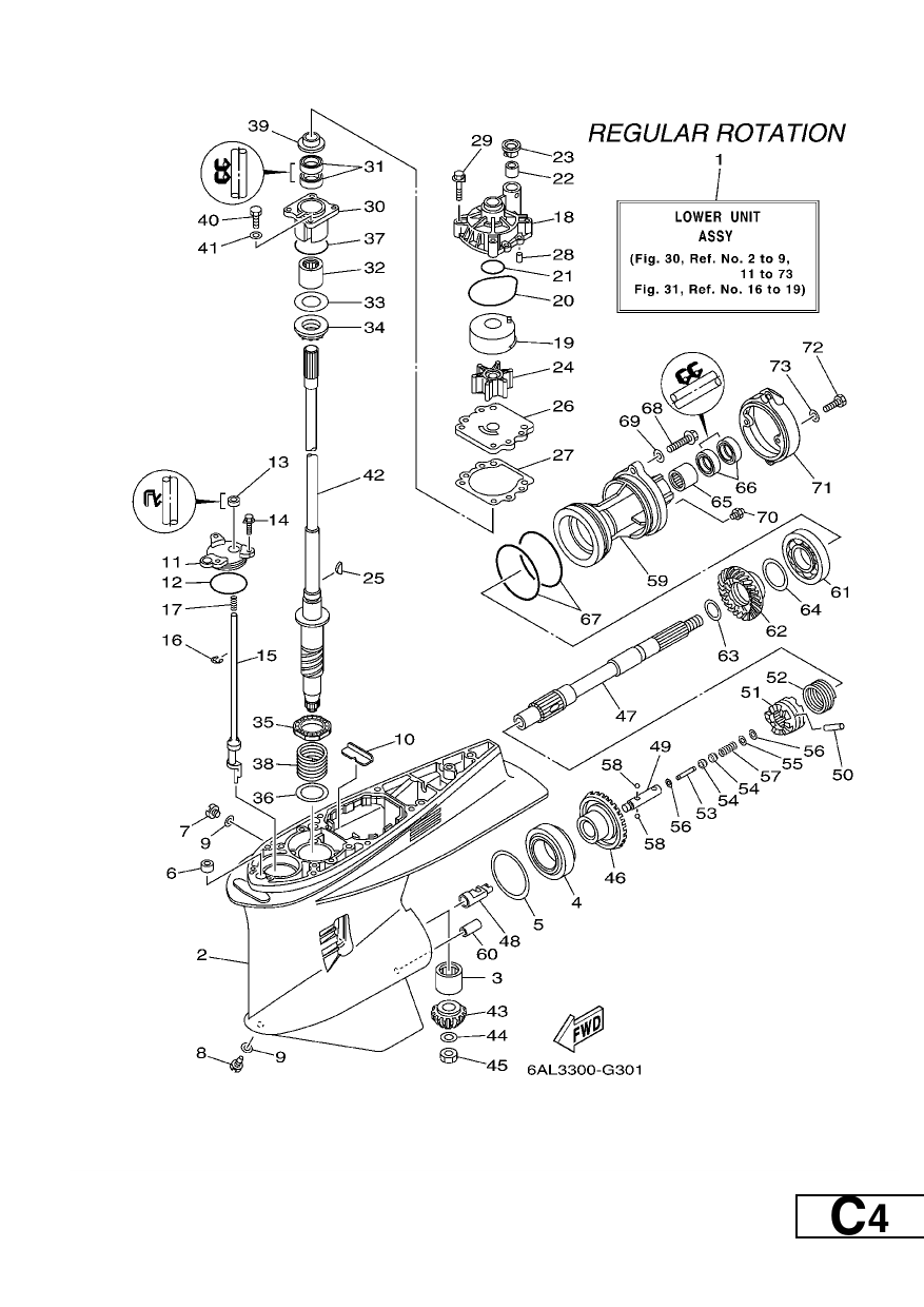 LOWER CASING & DRIVE 1