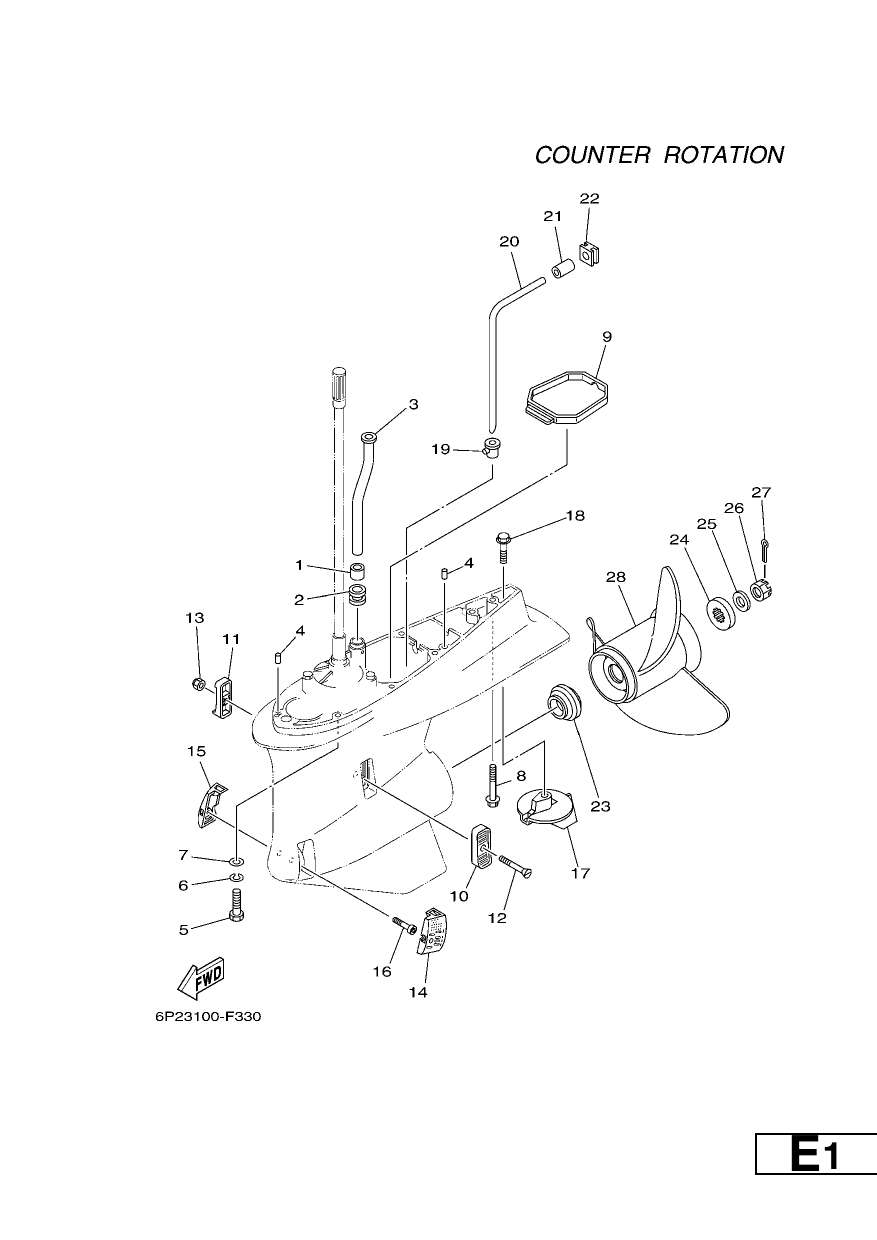 LOWER CASING & DRIVE 4