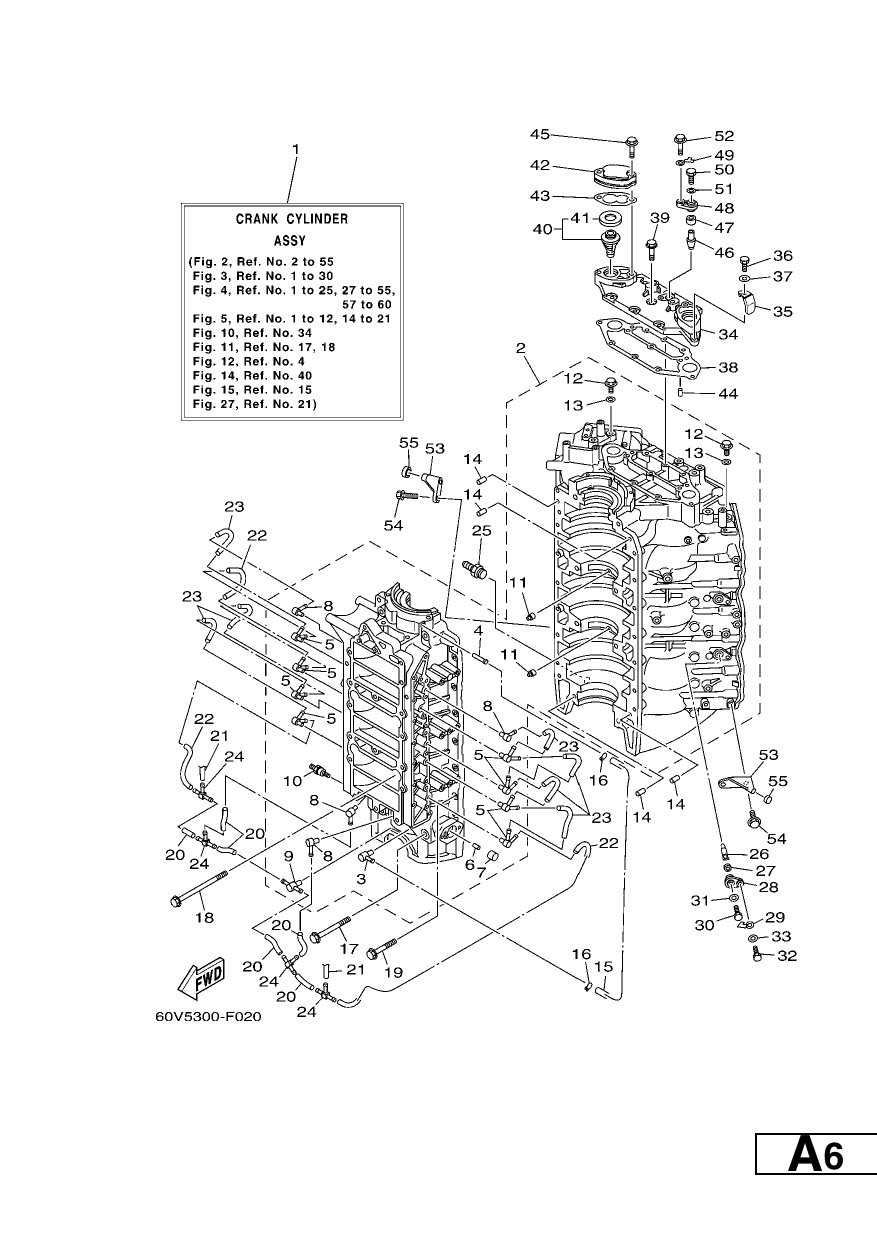 CYLINDER & CRANKCASE 1 — Z250DETO’07 – 60V5 2007