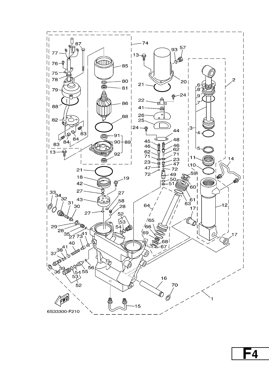 POWER TRIM & TILT ASSY