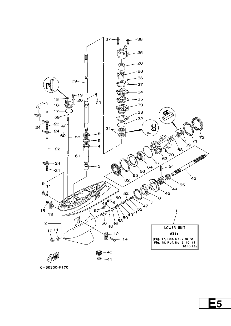 LOWER CASING & DRIVE 1
