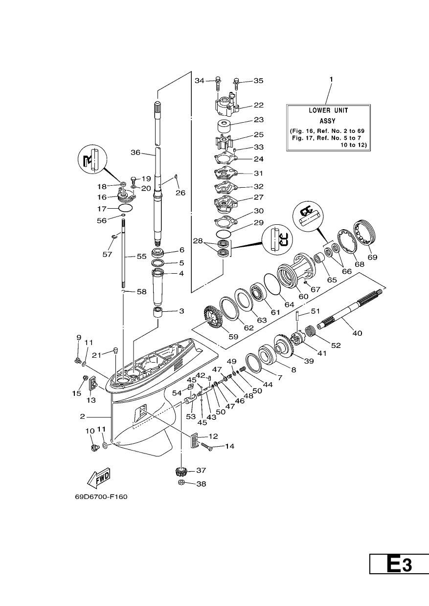 LOWER CASING & DRIVE 1
