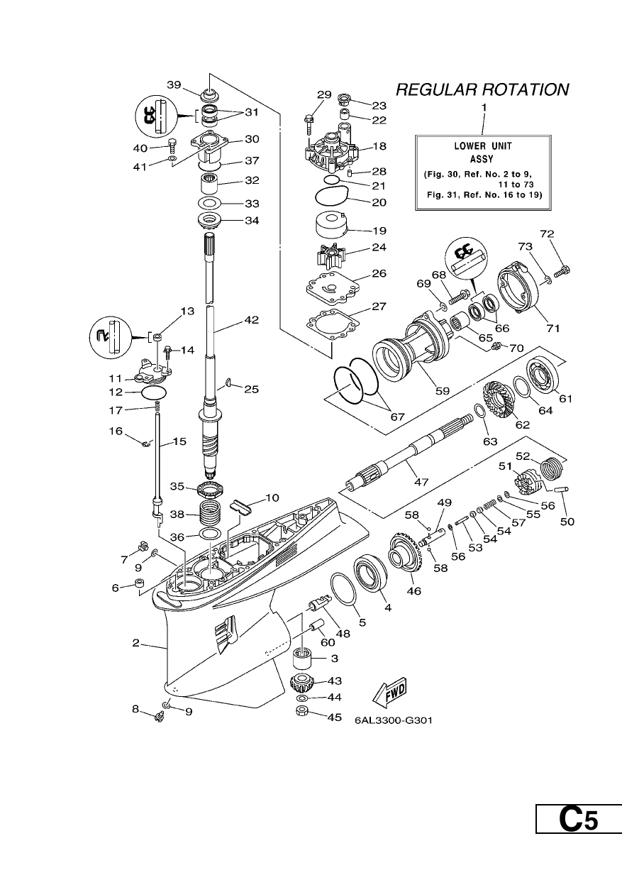 LOWER CASING & DRIVE 1