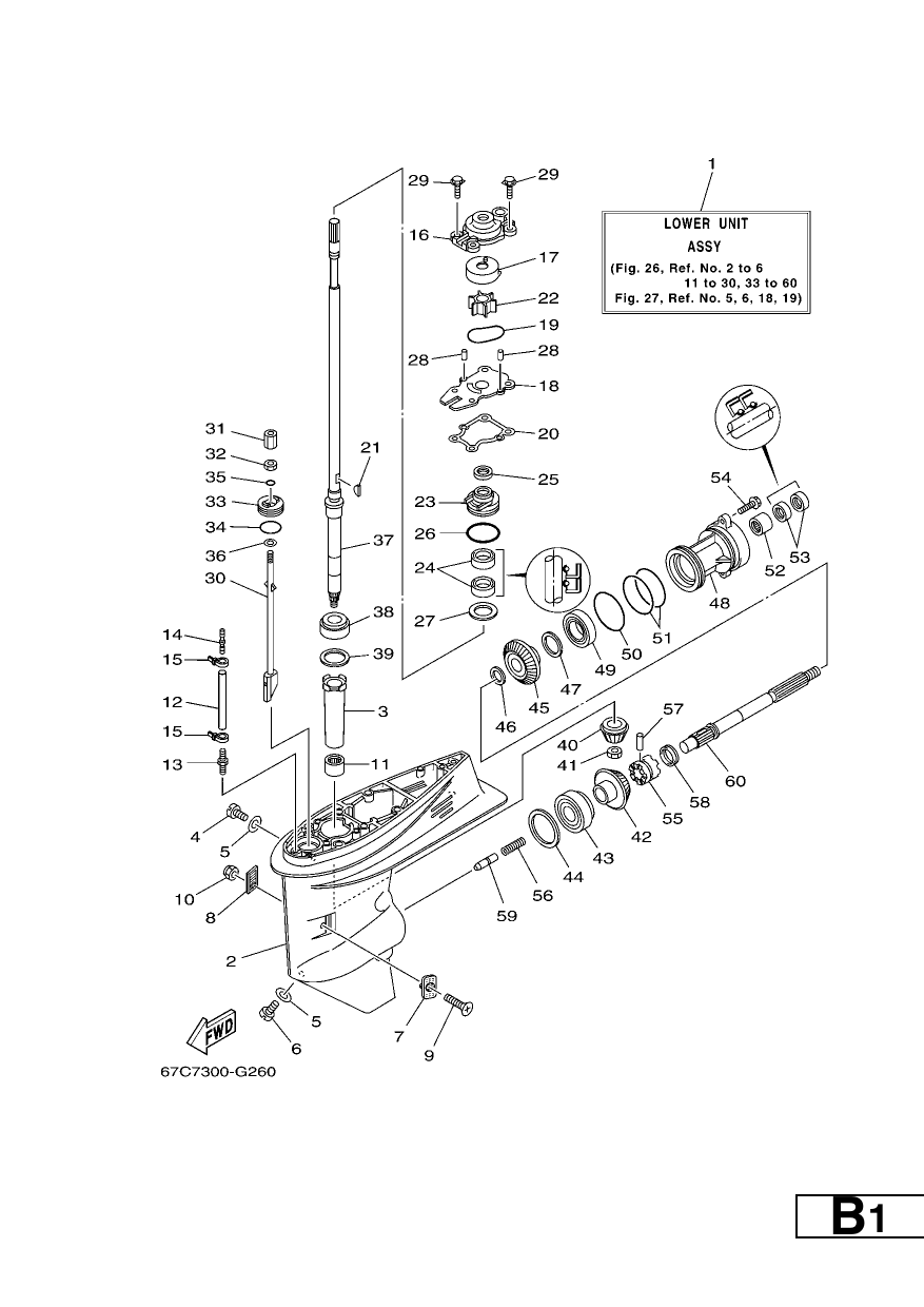 LOWER CASING & DRIVE 1