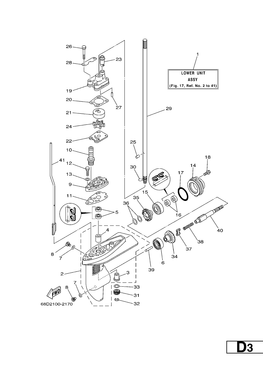 LOWER CASING & DRIVE 1