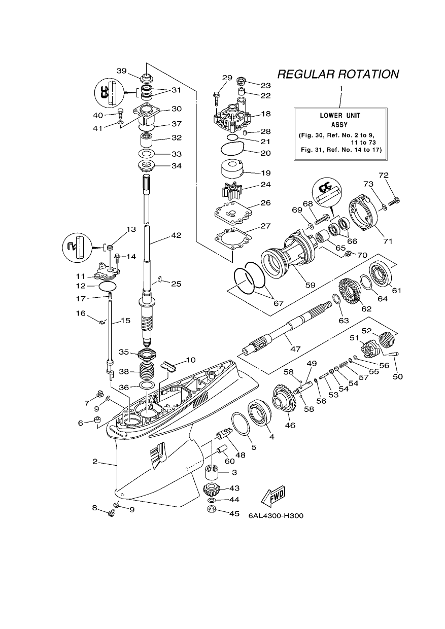 LOWER CASING & DRIVE 1