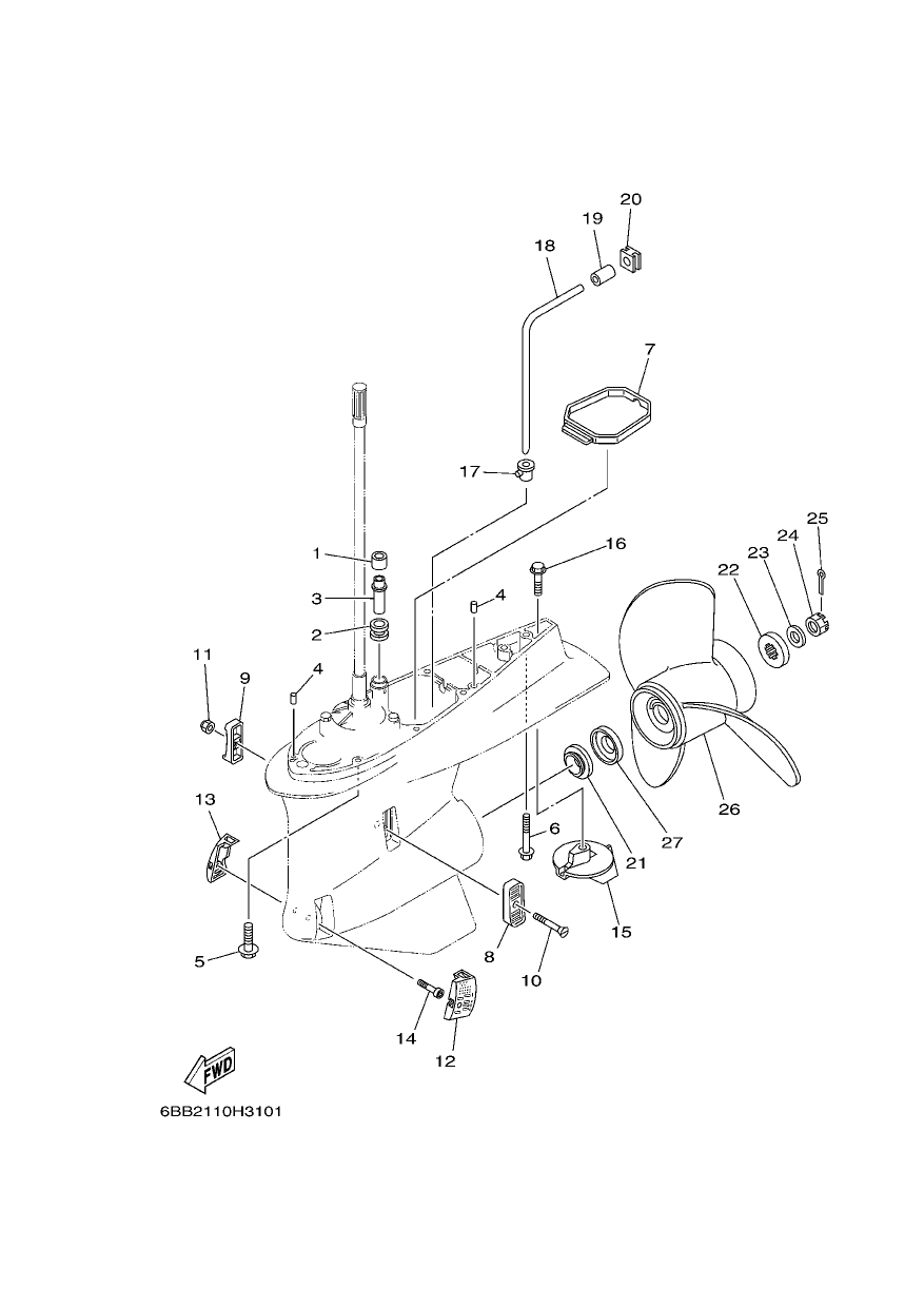 LOWER CASING & DRIVE 2
