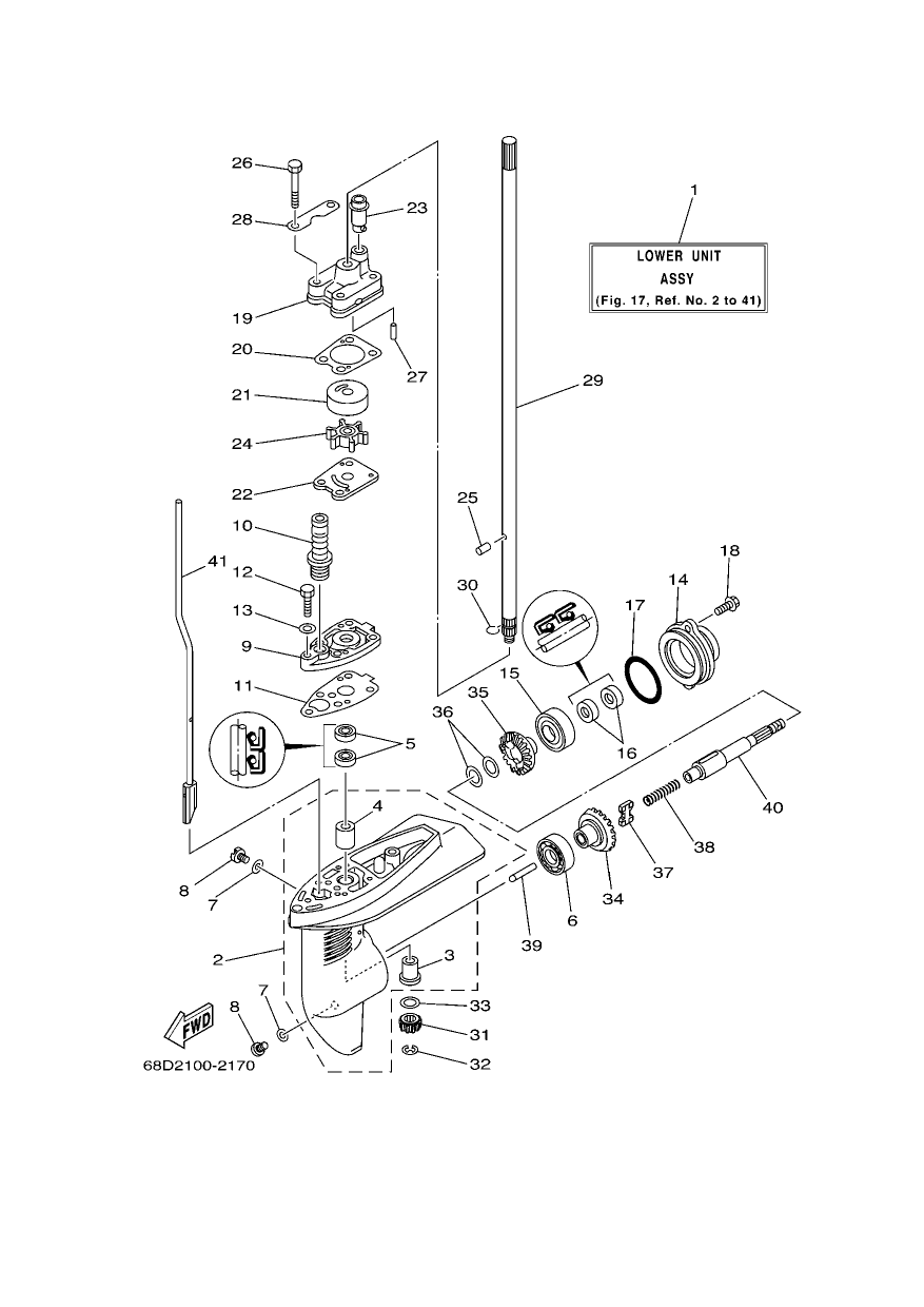LOWER CASING & DRIVE 1
