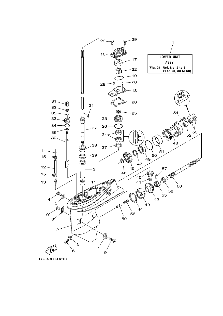 LOWER CASING & DRIVE 1