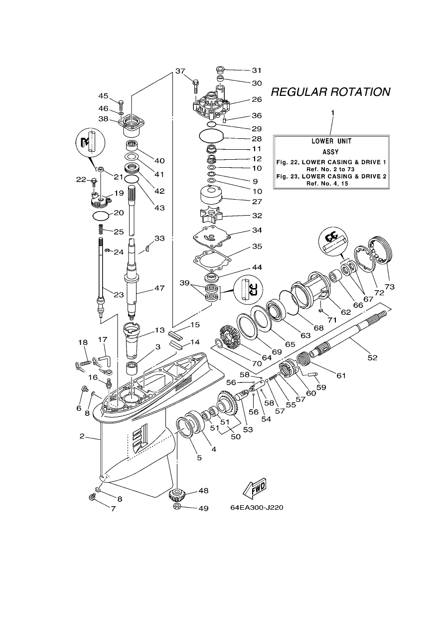 LOWER CASING & DRIVE 1