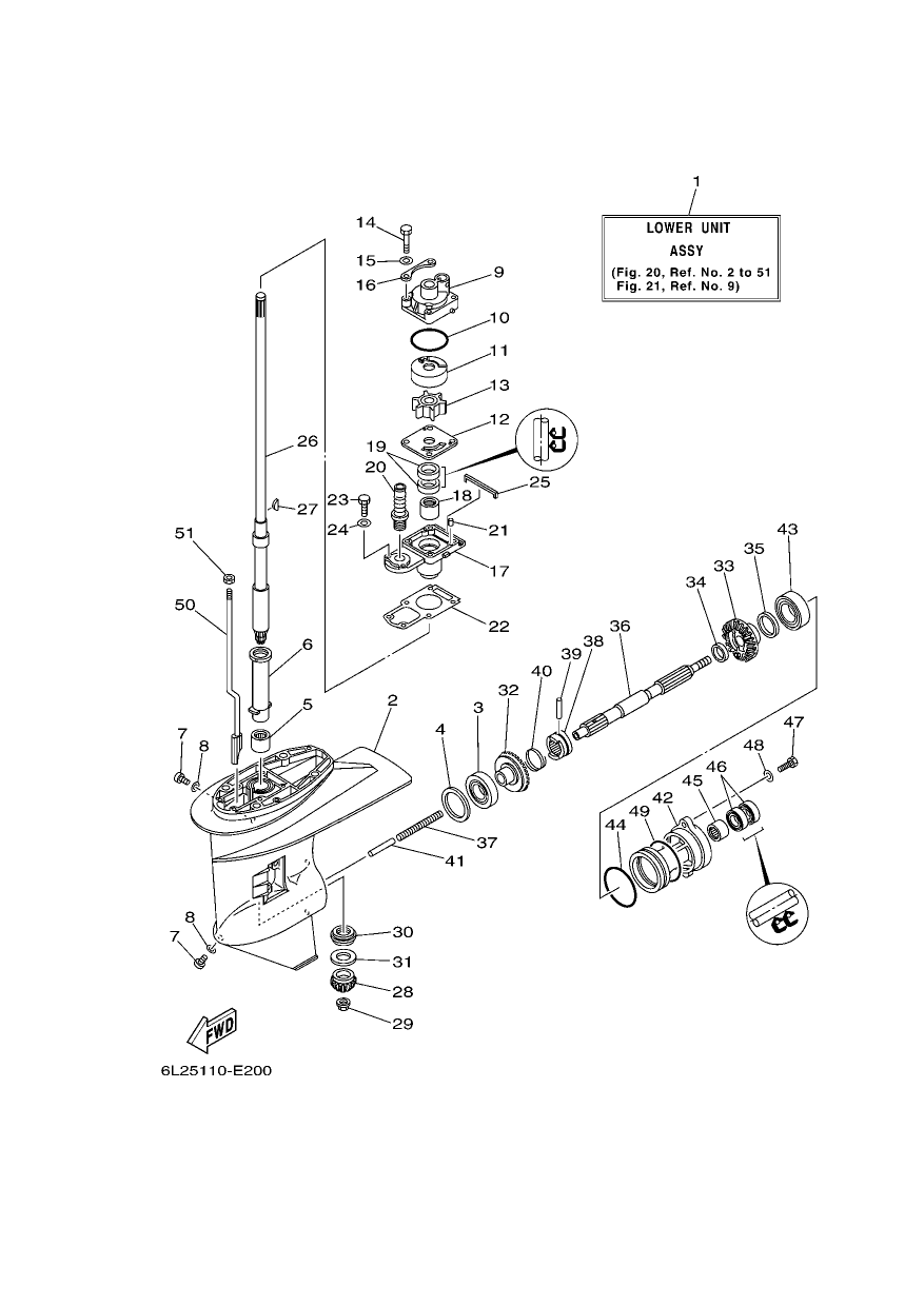 LOWER CASING & DRIVE 1