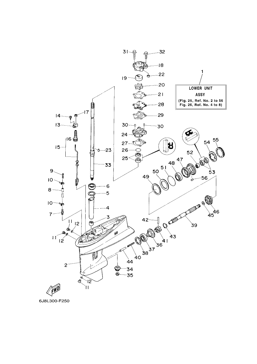 LOWER CASING & DRIVE 1