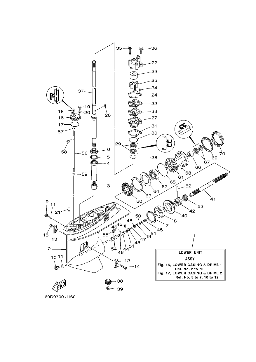 LOWER CASING & DRIVE 1