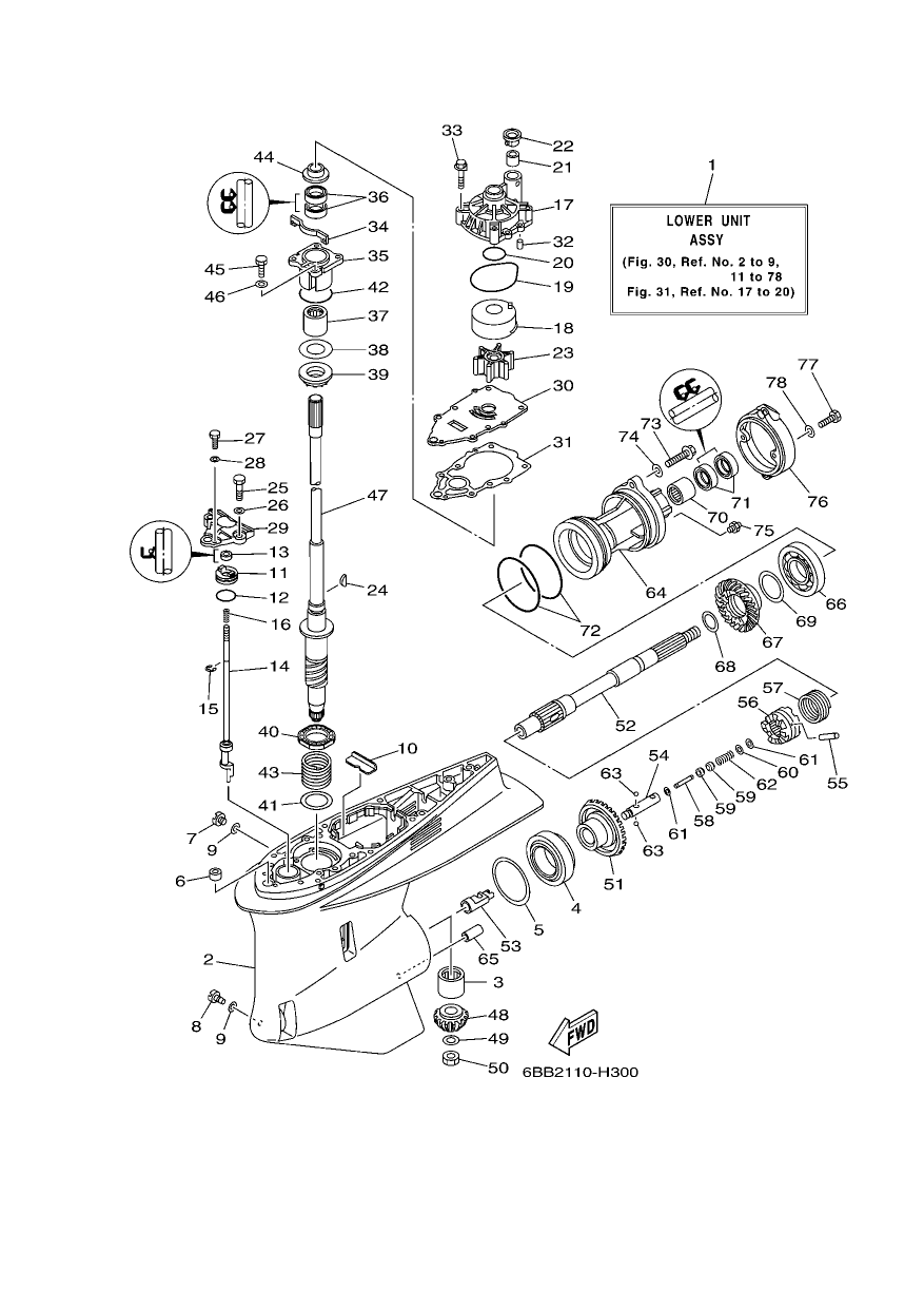 LOWER CASING & DRIVE 1
