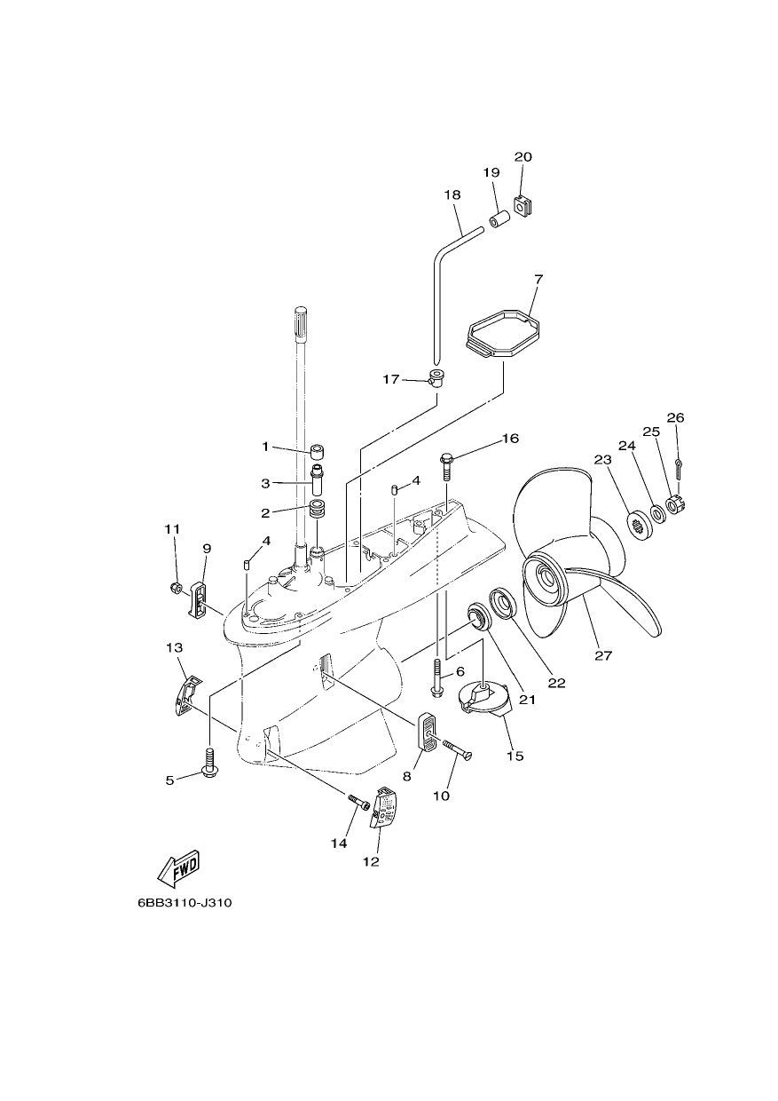 LOWER CASING & DRIVE 2