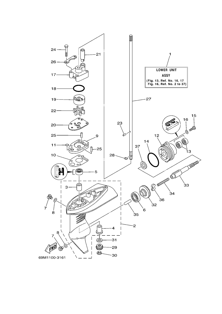 LOWER CASING & DRIVE 1