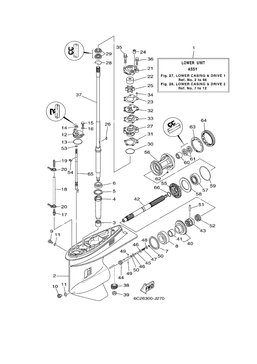 LOWER CASING & DRIVE 1