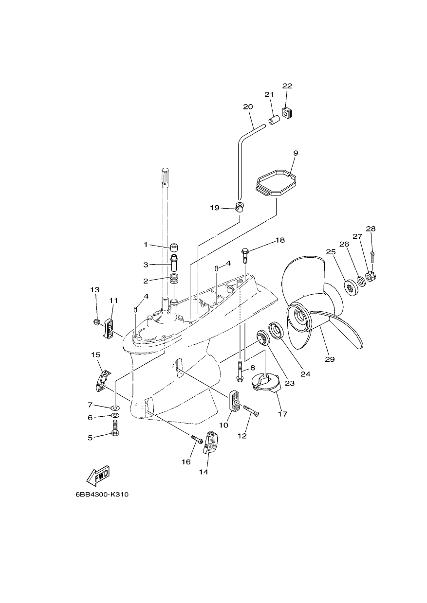 LOWER CASING & DRIVE 2
