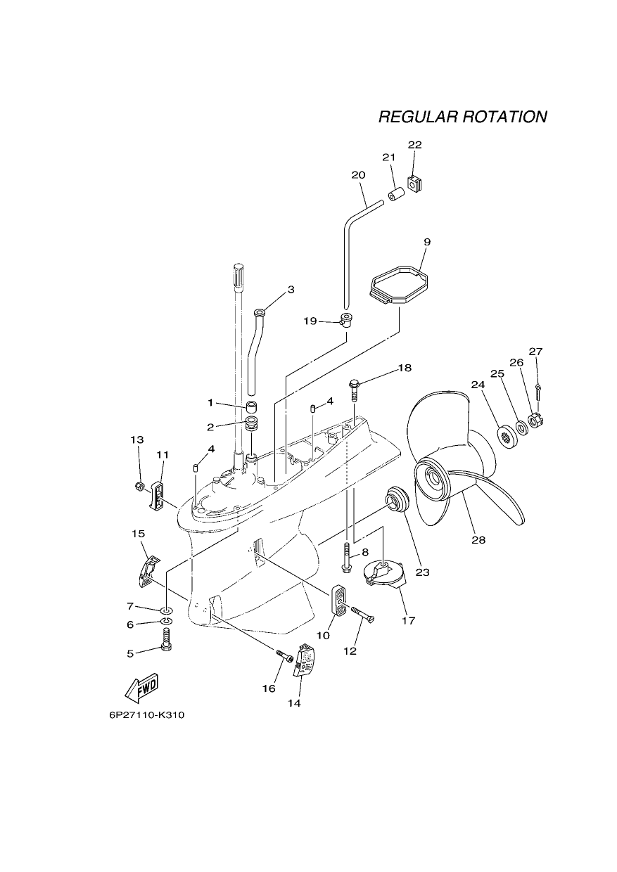 LOWER CASING & DRIVE 2