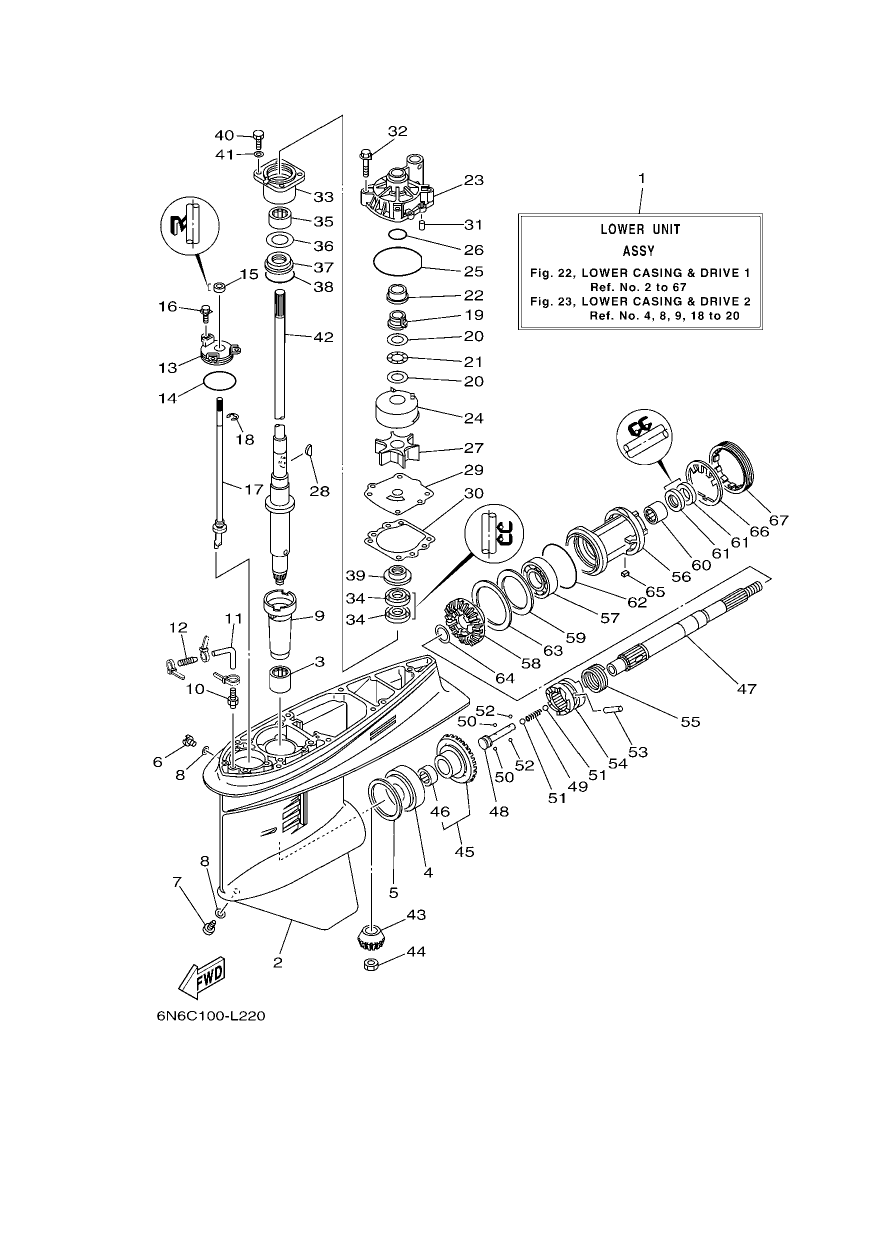 LOWER CASING & DRIVE 1