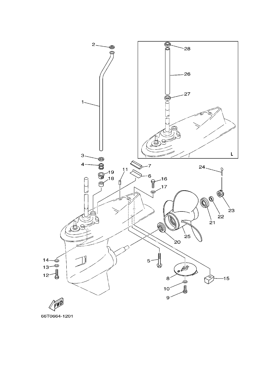 LOWER CASING & DRIVE 2