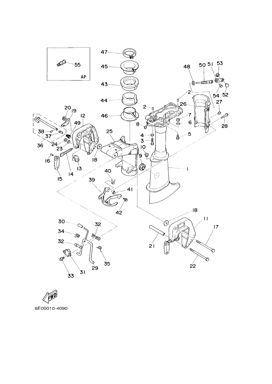 UPPER CASING & BRACKET — 4ACMH’12 – 6E0B 2012