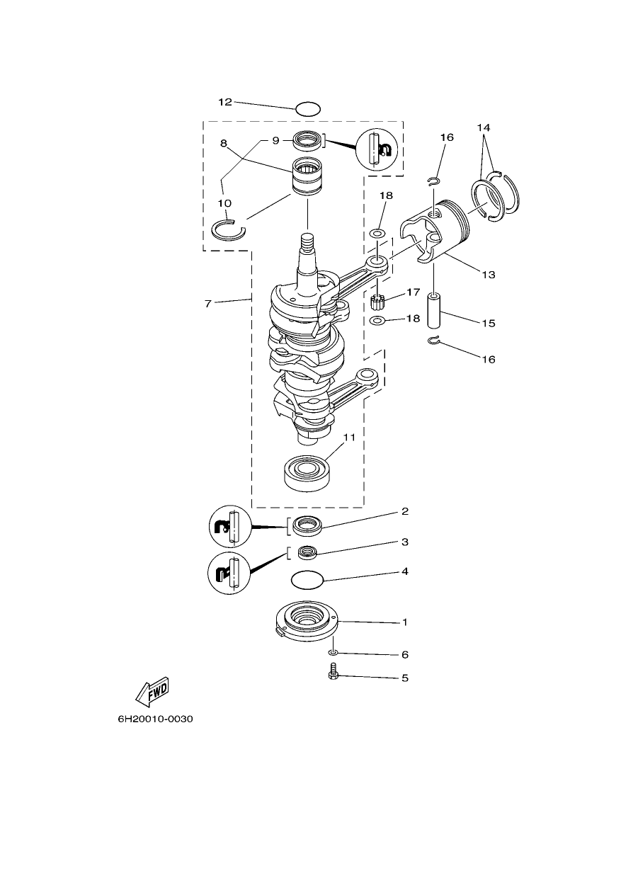 CRANKSHAFT & PISTON